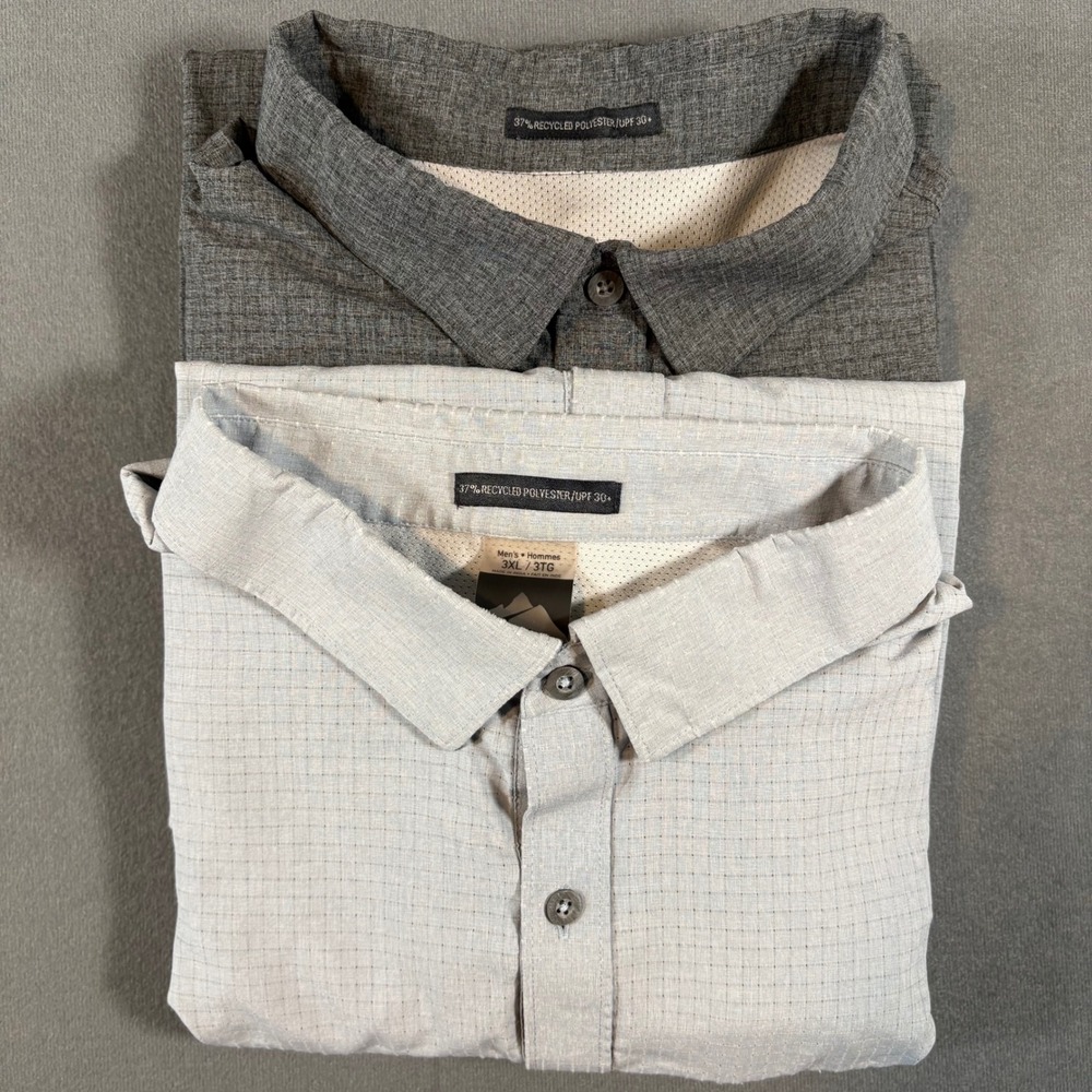 [LOT‎ OF 2] Storm Creek Mens Naturalist Outdoor Button Downs 3XL UPF 30+